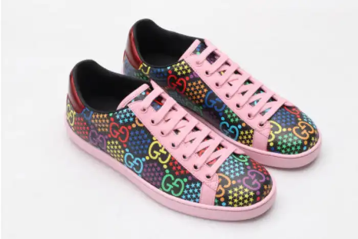 Affordable GUCC ACE EMBROIDERED LOW-TOP SNEAKER 610085 H2020 1115 0127