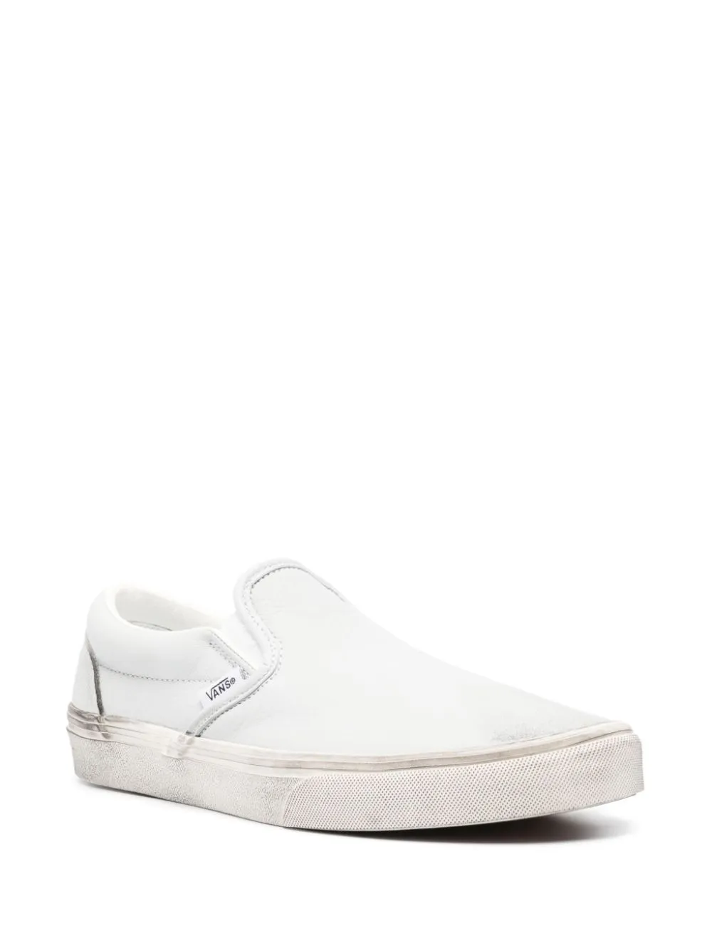 Cheap Vans leather slip-on sneakers  0117