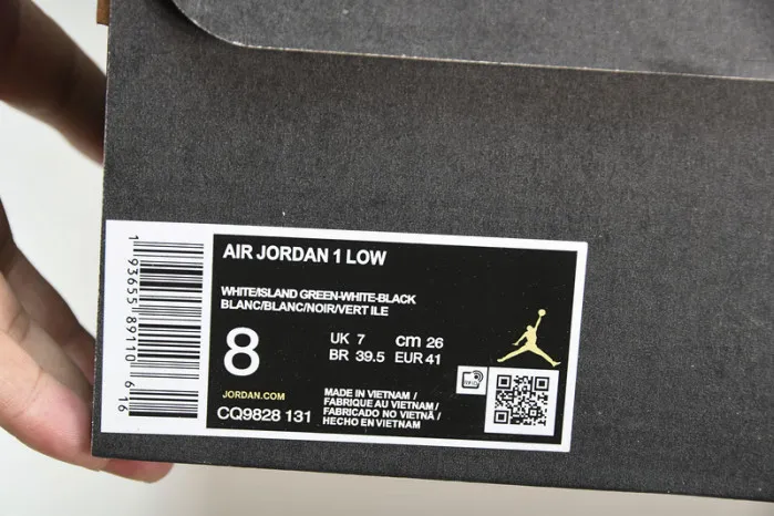 Affordable Air Jordan 1 Low Island Green CQ9828-131 0121