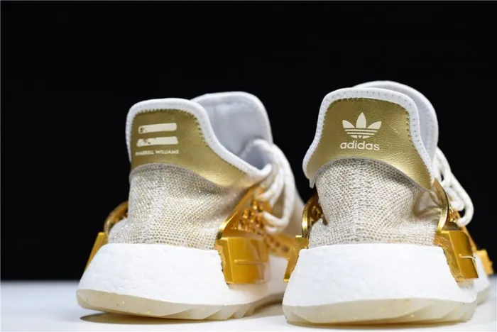 Affordable Pharrell adidas NMD Hu China Gold HAPPY F99762 0112