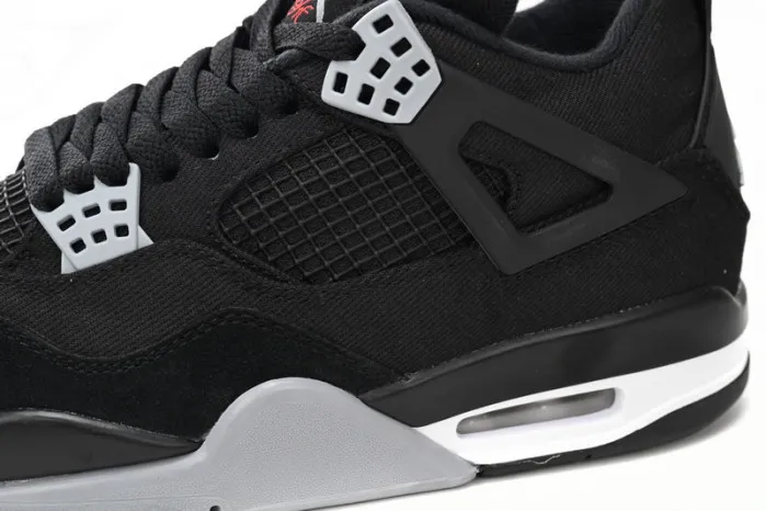 Cheap Air Jordan 4 Black Canvas DH7138-006 0121