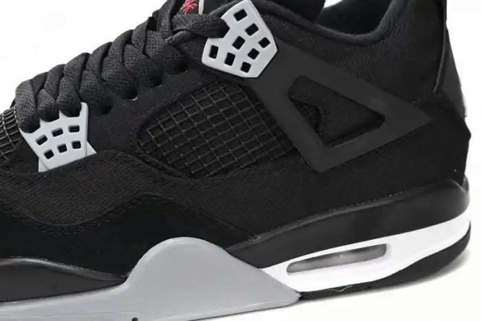 Affordable Air Jordan 4 Black Canvas DH7138-006 0123