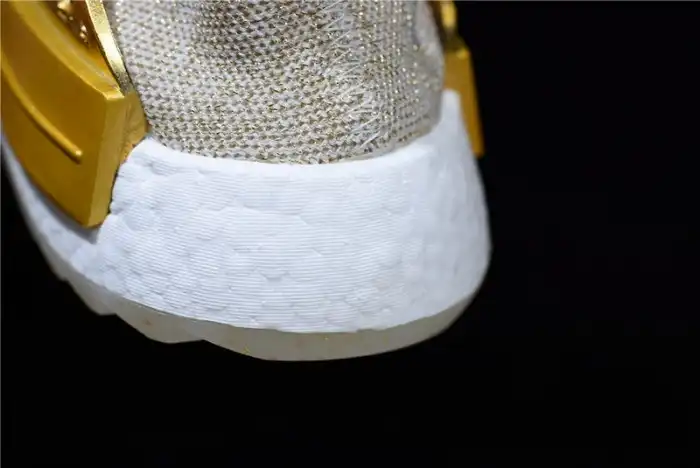 Affordable Pharrell adidas NMD Hu China Gold HAPPY F99762 0128