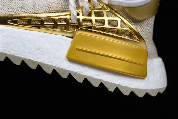 Affordable Pharrell adidas NMD Hu China Gold HAPPY F99762 0128