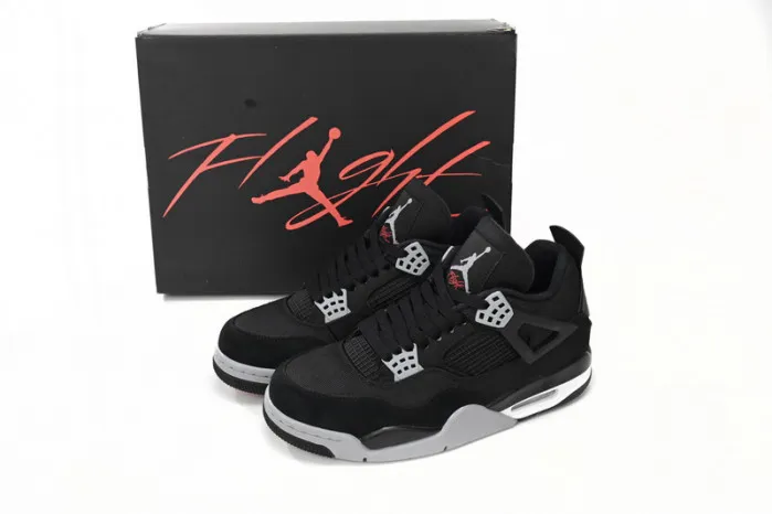 Cheap Air Jordan 4 Black Canvas DH7138-006 0121