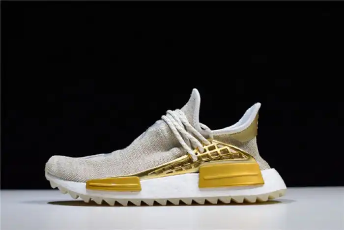 Affordable Pharrell adidas NMD Hu China Gold HAPPY F99762 0128