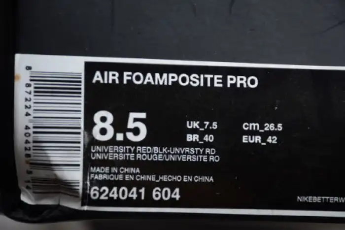 Affordable AIR FOAMPOSITE PRO 'UNIVERSITY RED' - 624041-604 0131