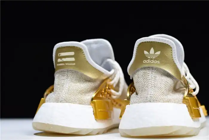 Affordable Pharrell adidas NMD Hu China Gold HAPPY F99762 0128