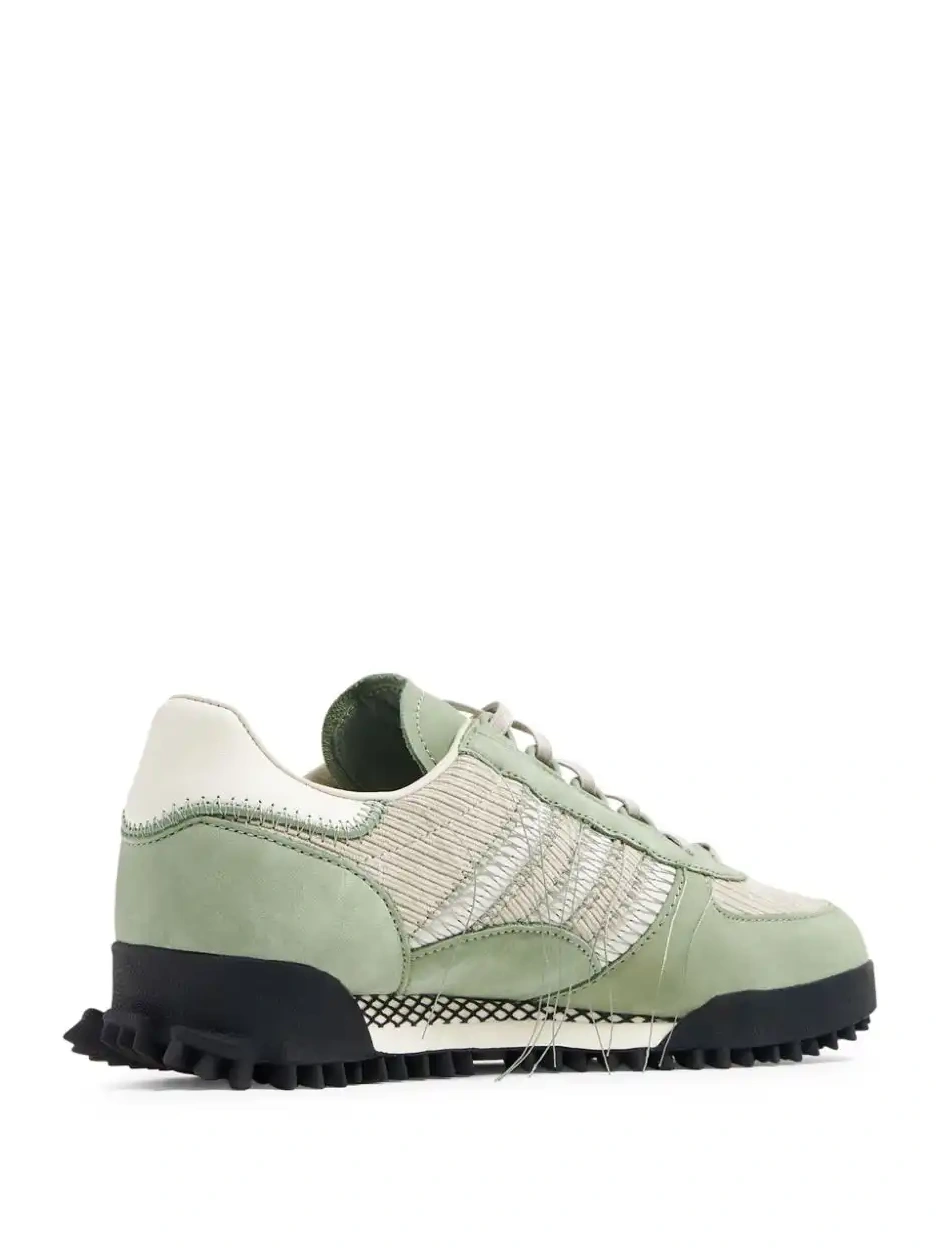 Affordable  frayed adidas lace-up sneakers 0212