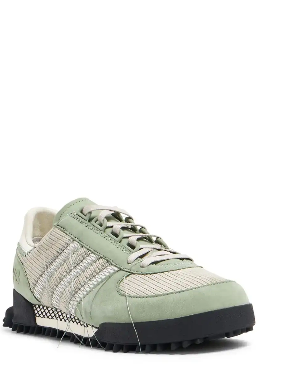 Affordable  frayed adidas lace-up sneakers 0212