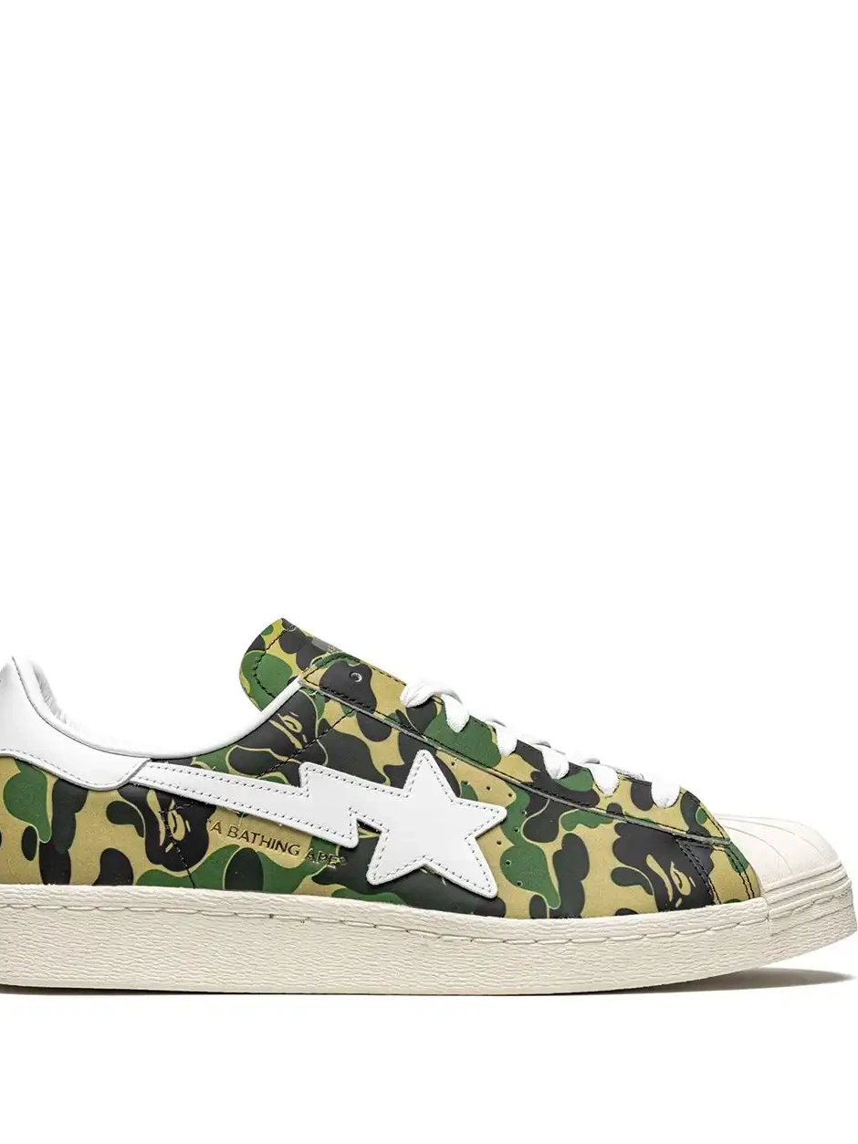 Cheap x adidas Camo'' Bape ''Green  Superstar sneakers 0222