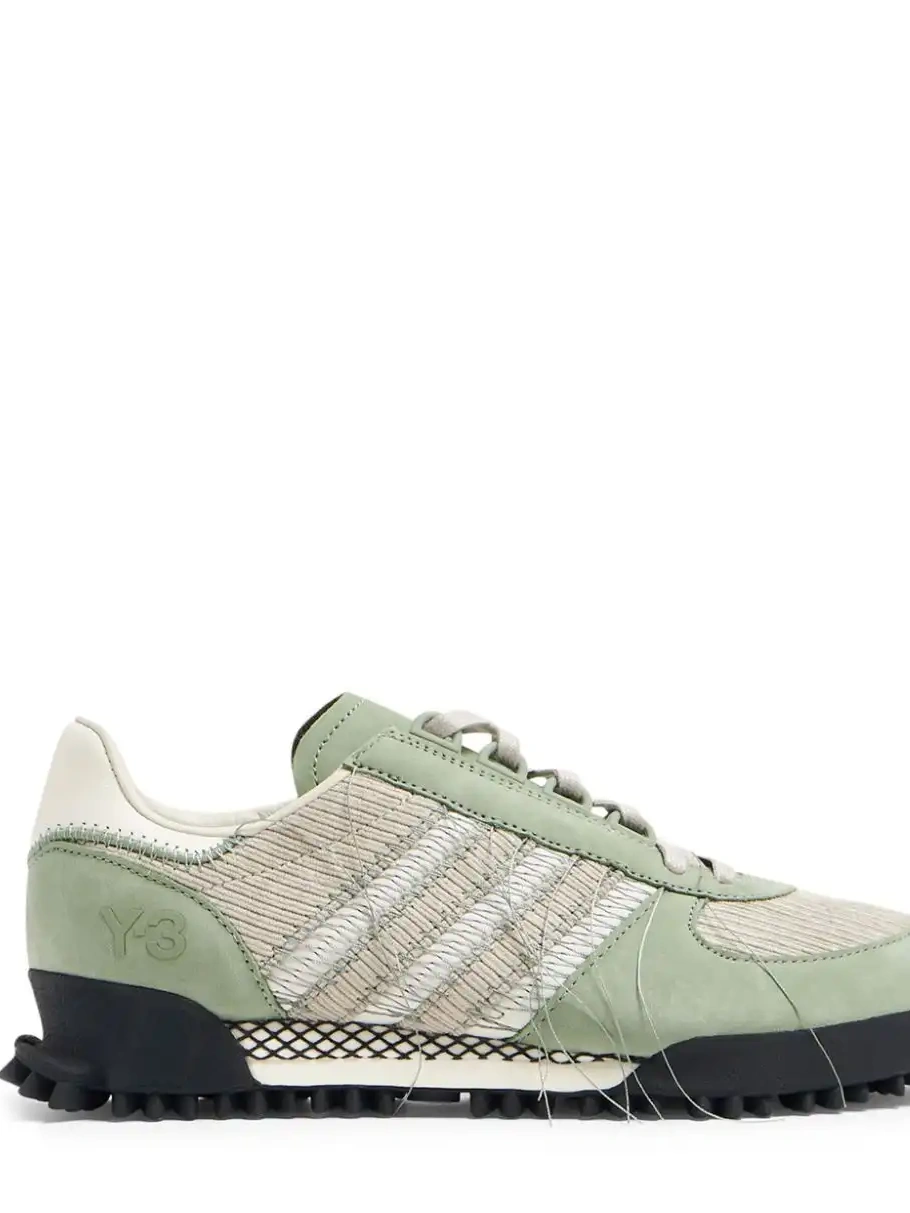 Affordable  frayed adidas lace-up sneakers 0212