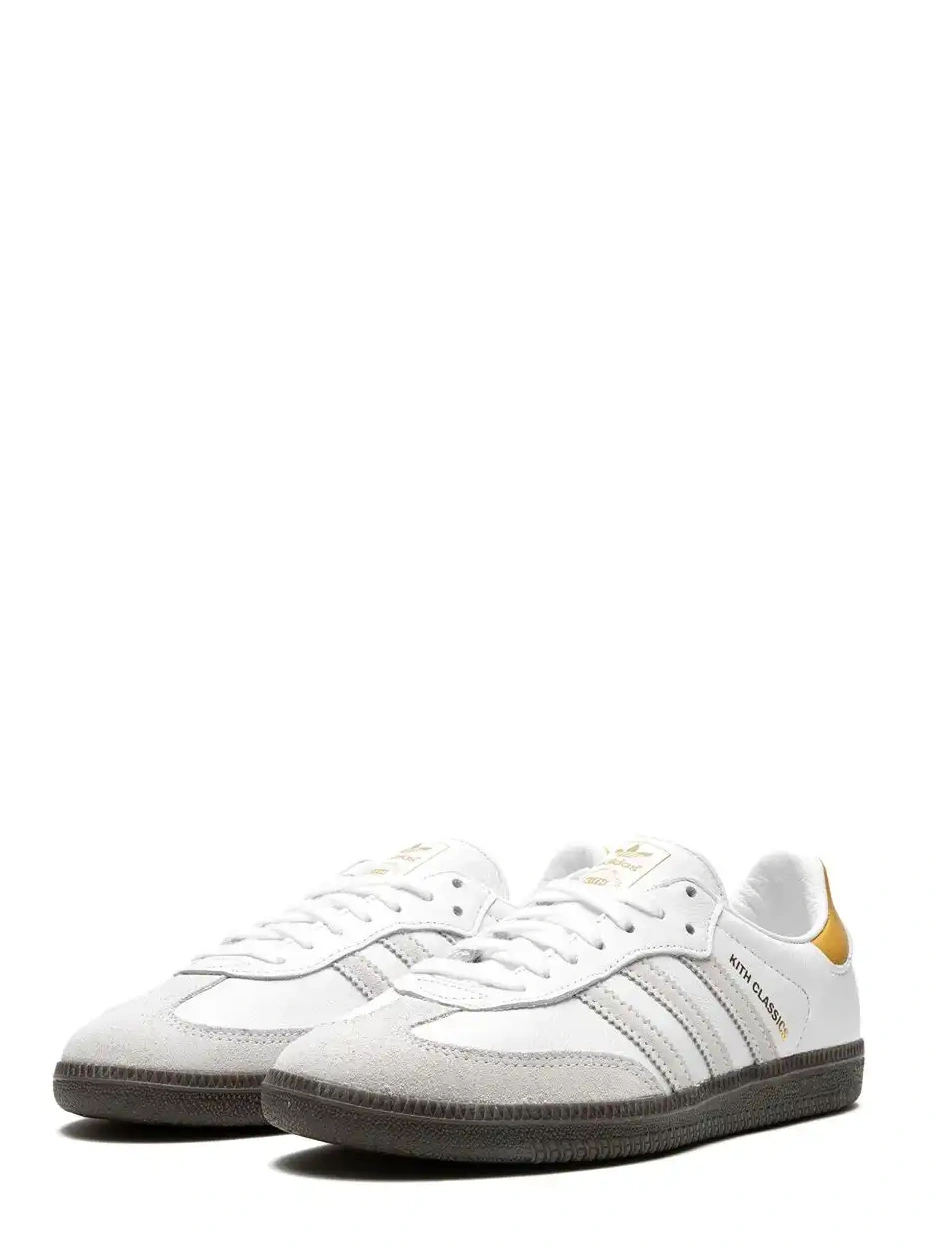 Cheap Kith Grey Gold” x  Samba sneakers “White adidas 0224